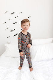 Spooky Ears (Grey): PJ Set