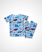 Red, White, and Vroom: PJ Set – Short Sleeve + Pants