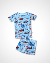 Red, White, and Vroom: PJ Set – Short Sleeve + Shorts