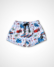 Red, White, and Vroom – Swim Trunk