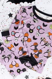 Spooky Ears (Purple): PJ Set