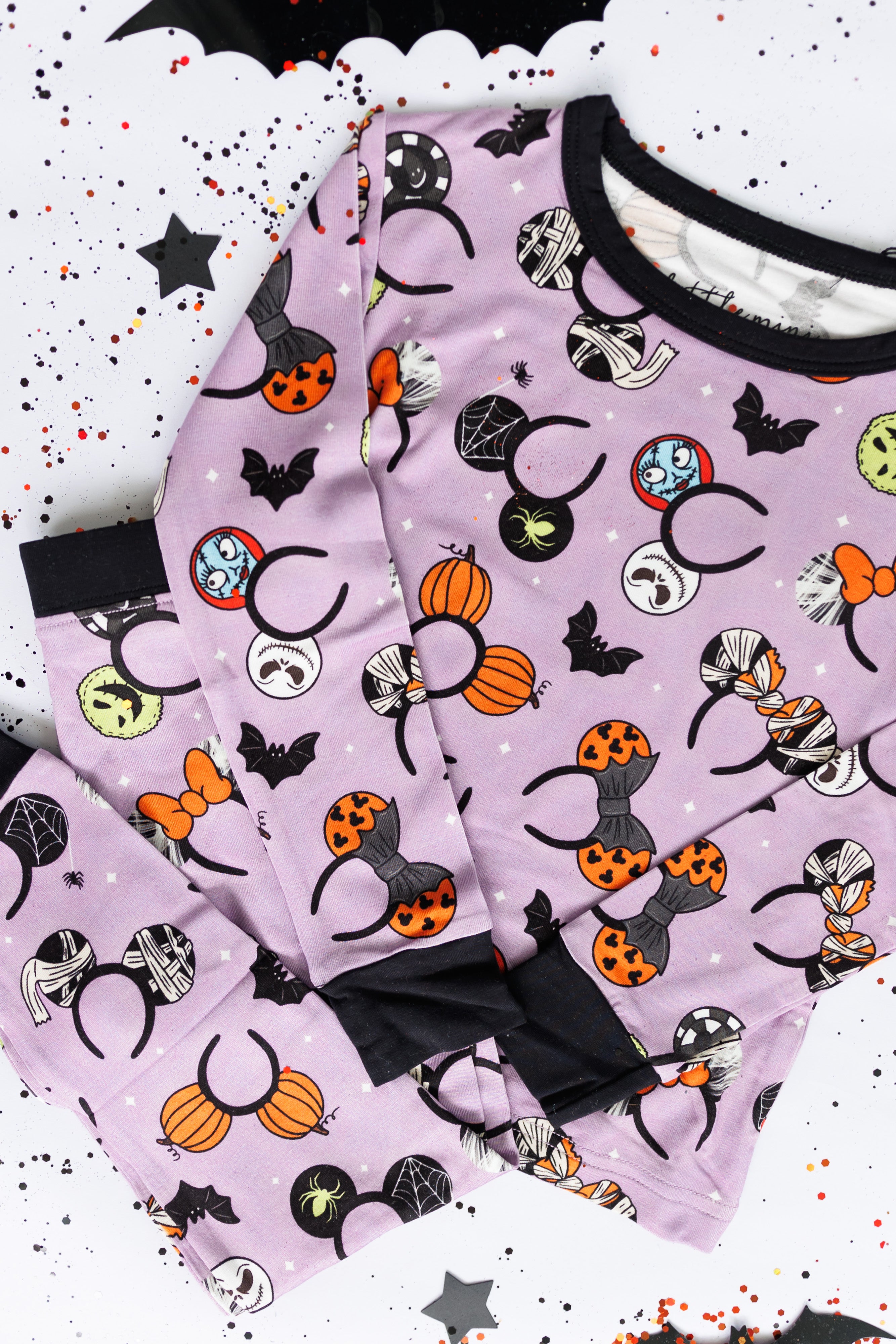 Spooky Ears (Purple): PJ Set