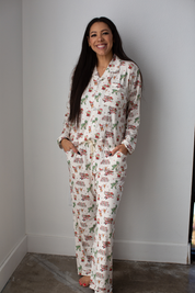 To Infinity & Christmas: Womens Button-Up Set
