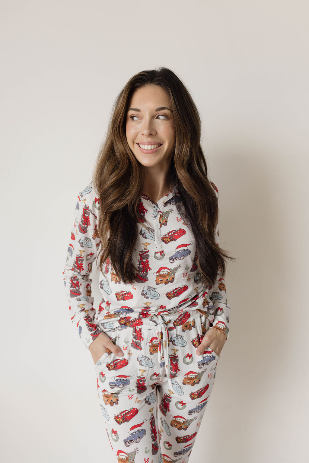 Jolly Christmas Cars: Womens Jogger Set