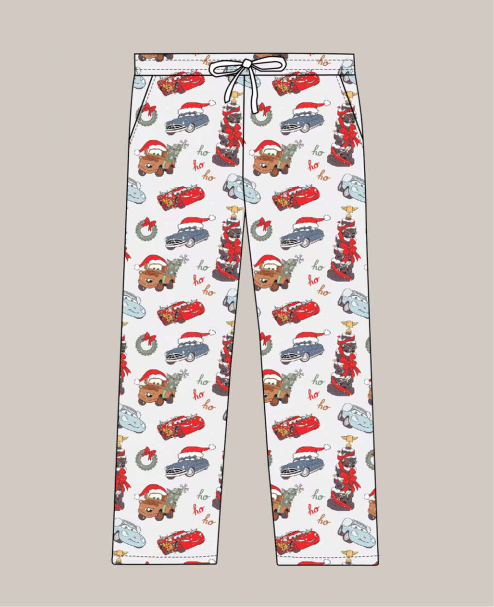 Jolly Christmas Cars: Boys + Mens Pants