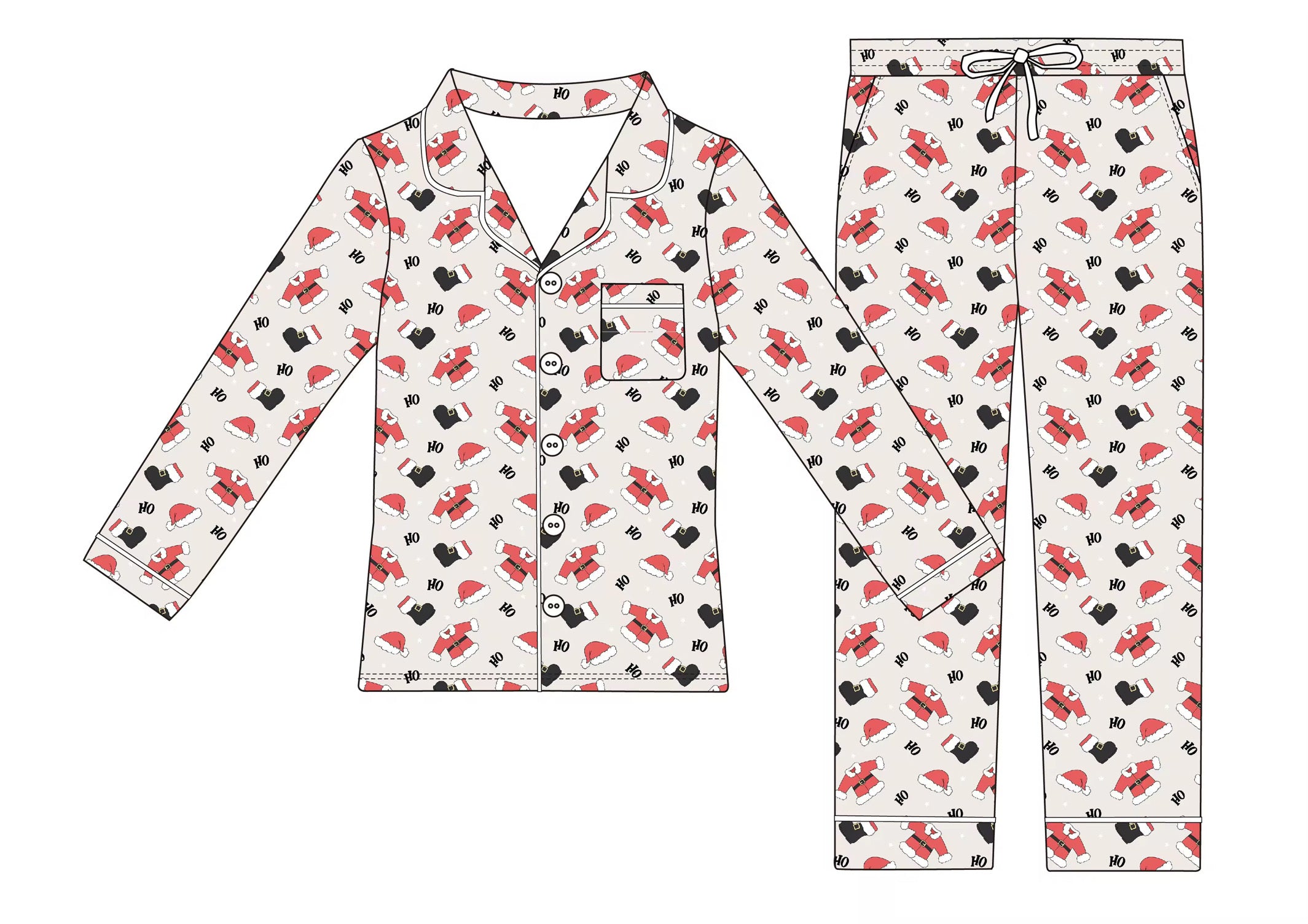 Ho Ho Holiday: Womens Button-Up Set