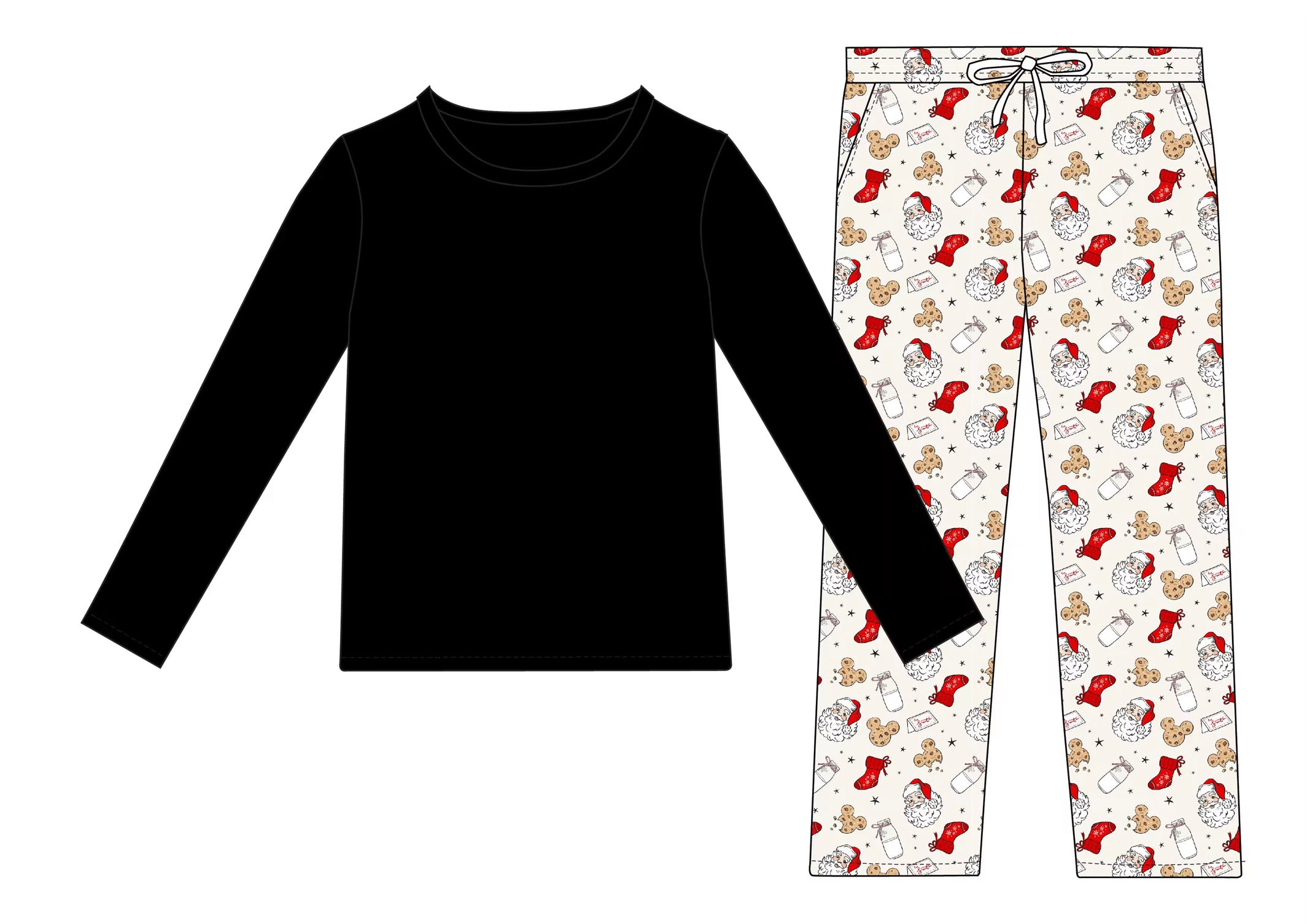 Santa's Milk & Crumbs: Mens Pants Set