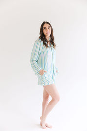 Seaside Stripe: Womens PJ Set