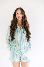 Seaside Stripe: Womens PJ Set