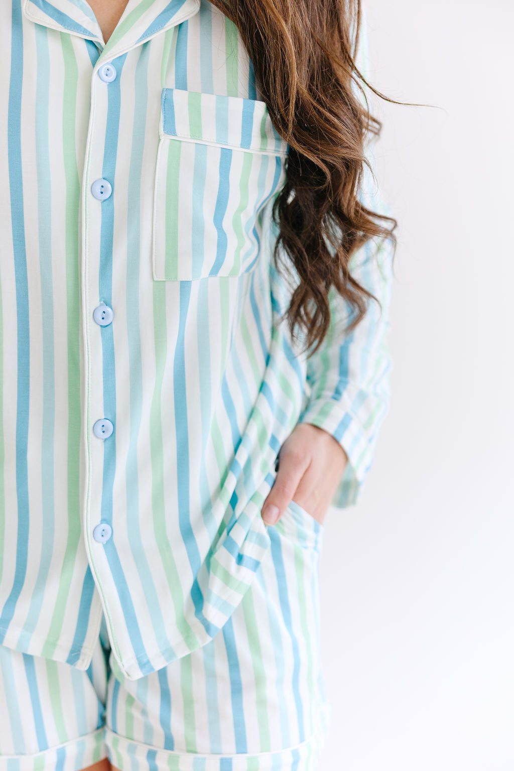 Seaside Stripe: Womens PJ Set