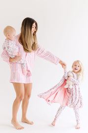 Softly Striped: Womens PJ Set