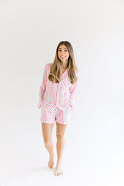 Softly Striped: Womens PJ Set