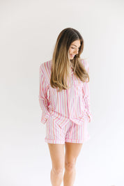 Softly Striped: Womens PJ Set