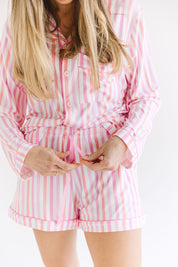 Softly Striped: Womens PJ Set